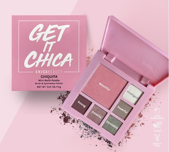 NEW! Get It Chica "CHIQUITA" (Mini-5 Eyeshadows and 1 Blush Multi-Palette)