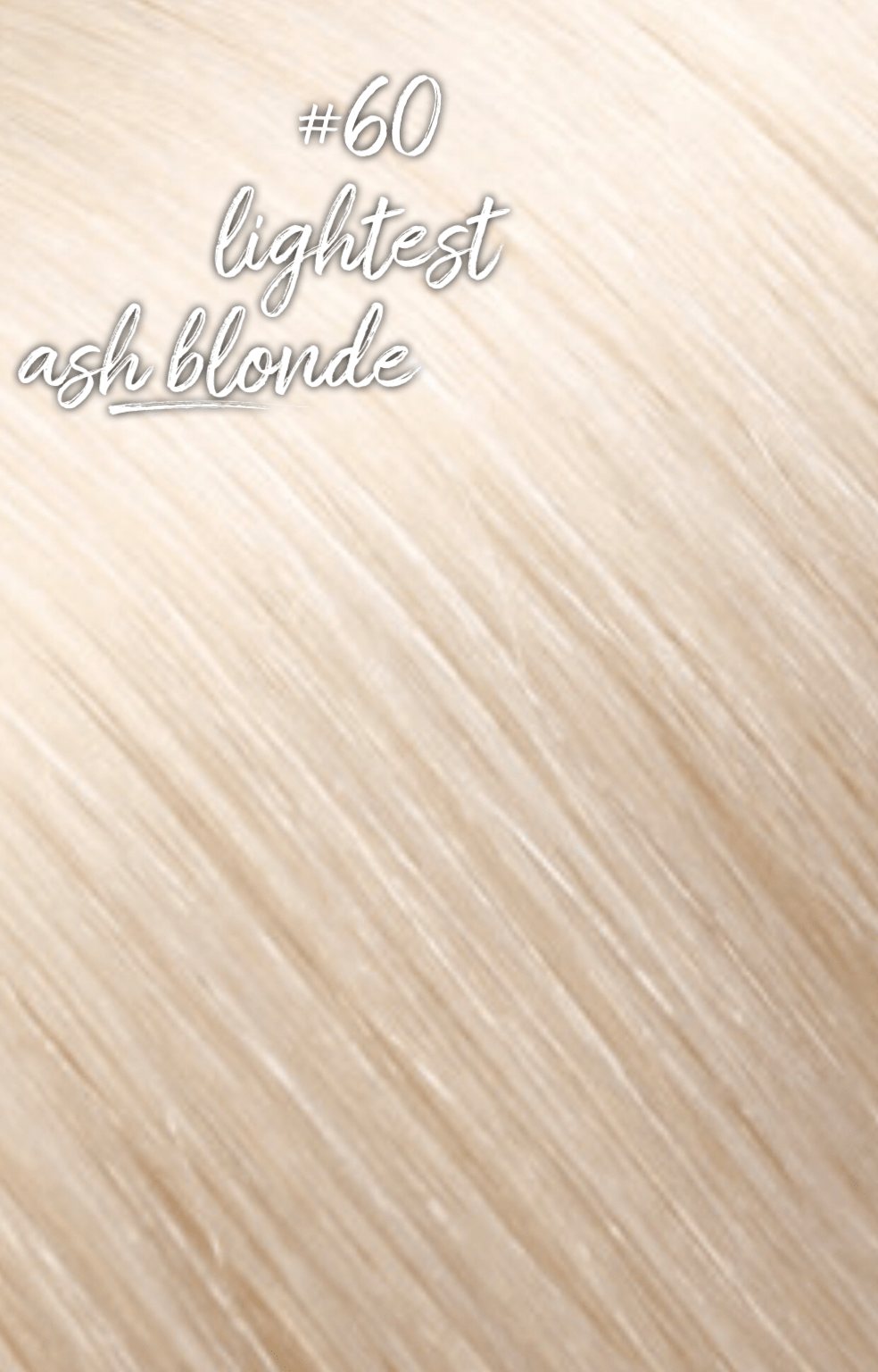 Luxury I Tip Keratin Hair Extensions #60 Lightest Platinum Blonde