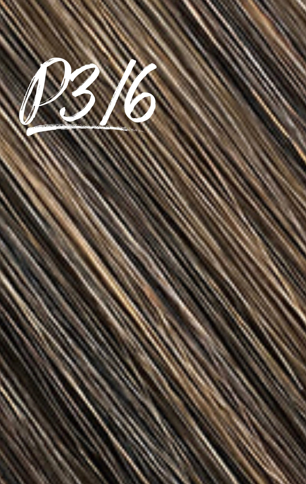 Dimensional Brown Cuticle Aligned Remy Clip In Hair Extensions Color P3/6