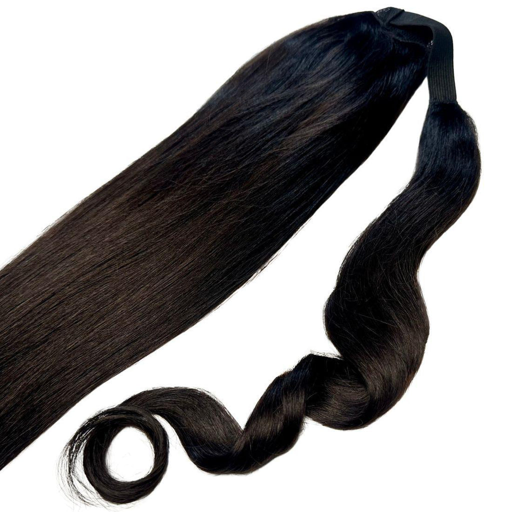 Natural Black 100% Human Hair Ponytail Extension