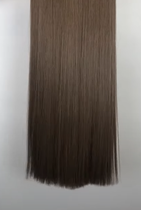 Genius Weft Hair Extensions in Color 8 Light to Medium Brown