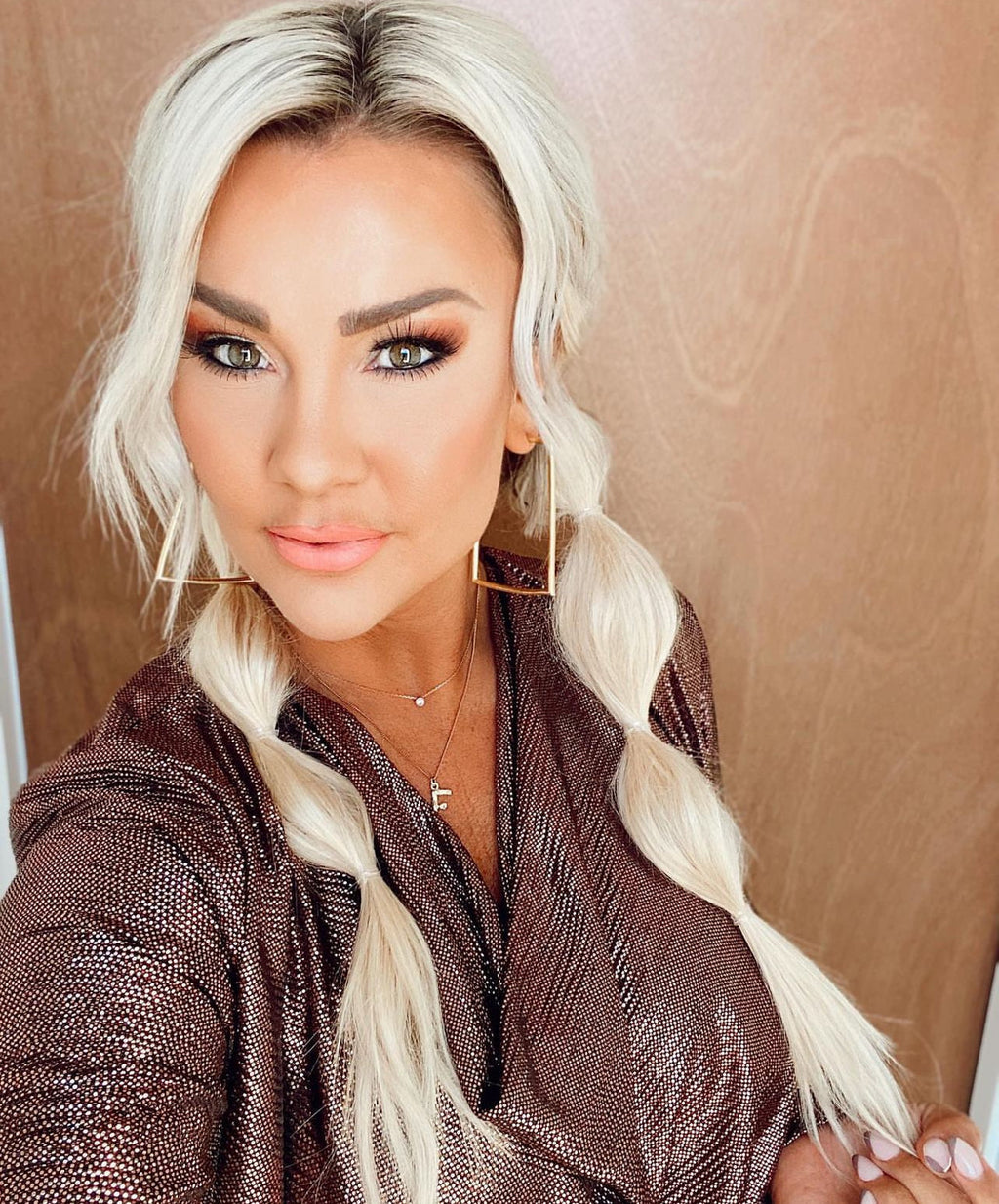 Genius Weft Hair Extensions in Color 60 Platinum Blonde