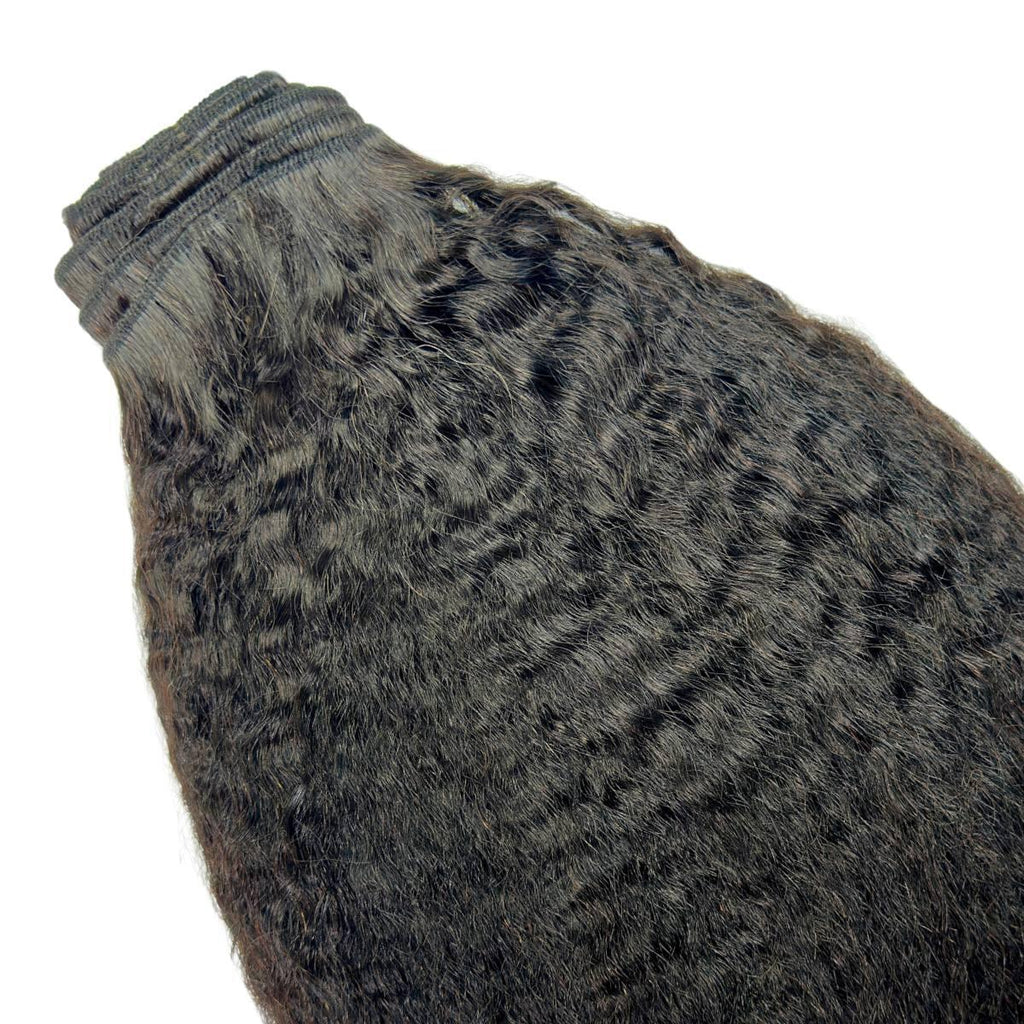 Kinky Straight Clip-In 100% Human Hair Extensions