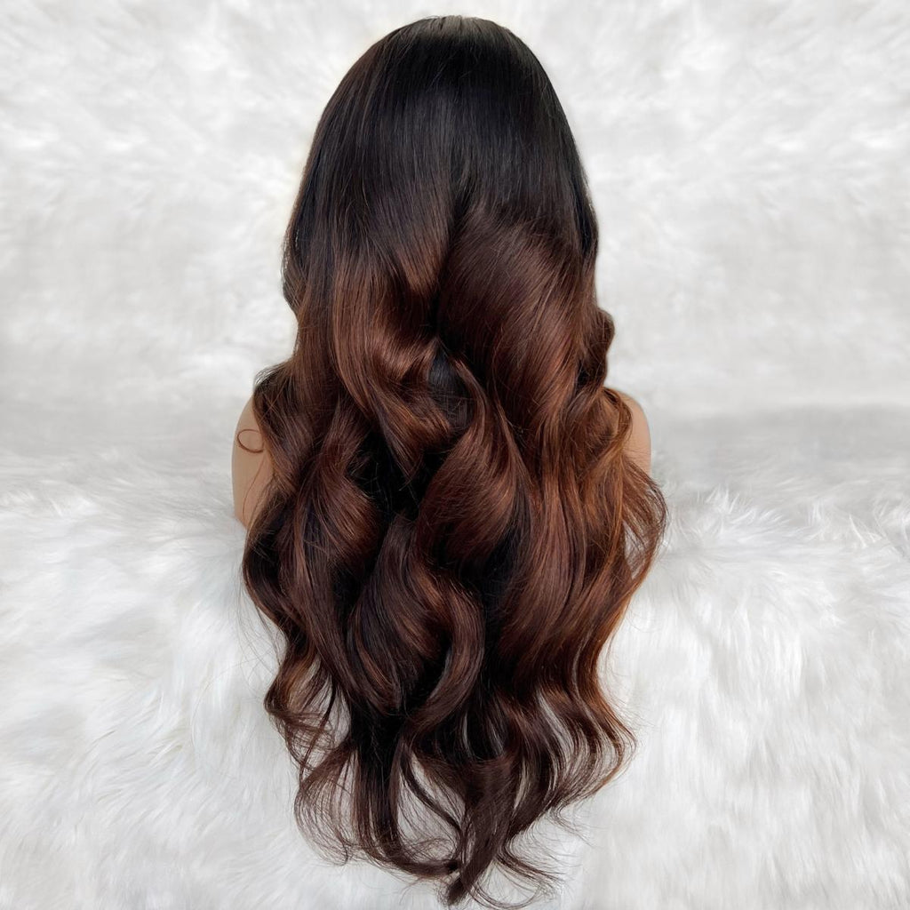 Luscious Glueless 5x5 HD Lace Professionally Colored 100% Human Hair Closure Wig