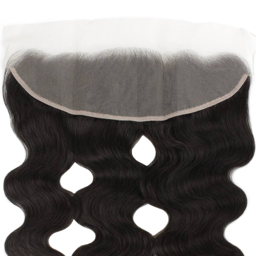 Malaysian Body Wave 13x4 Transparent Lace Human Hair Frontal