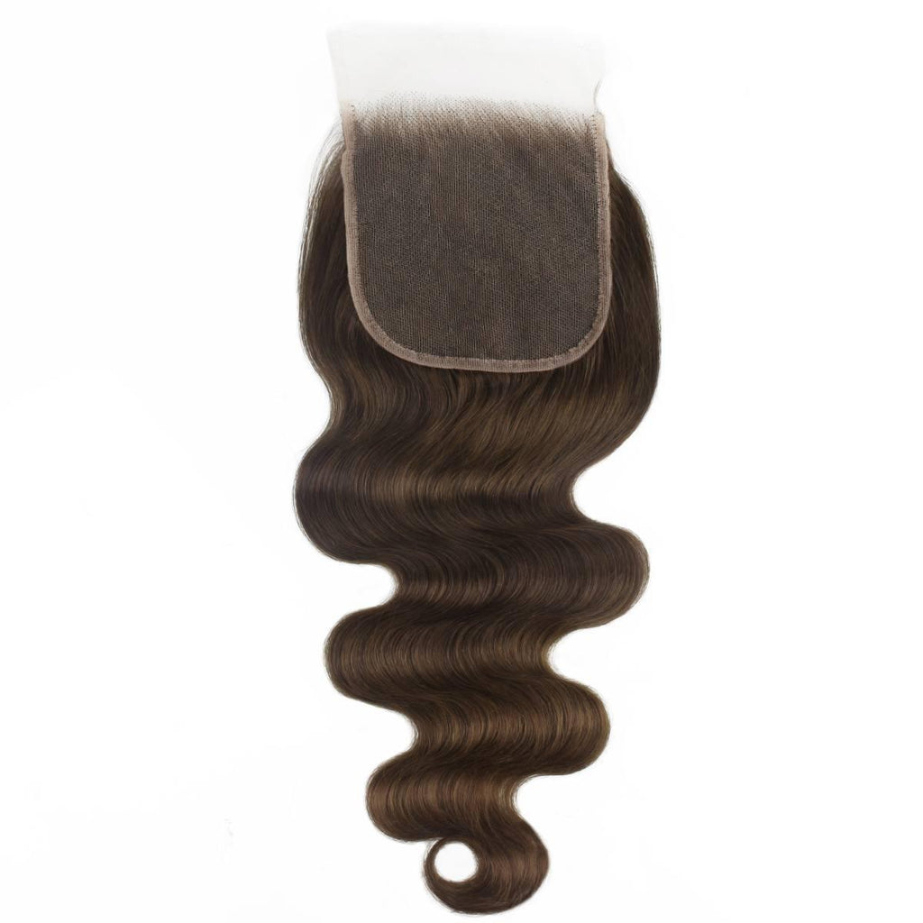 Medium Brown Body Wave 5x5 HD Lace Human Hair Closure