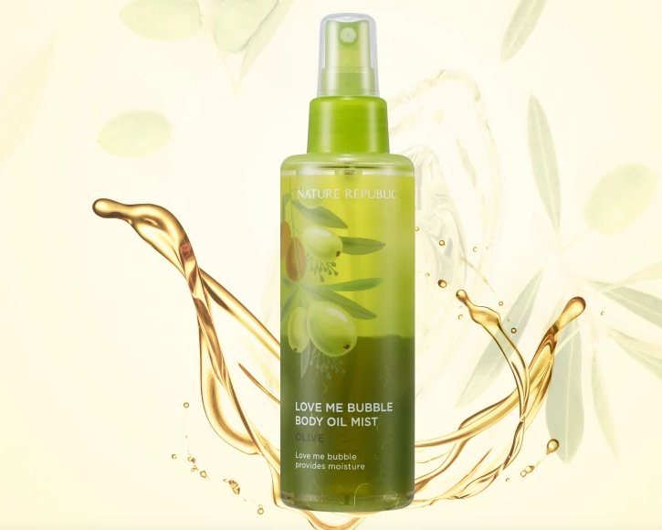 Love Me Bubble Body Oil Mist - Olive